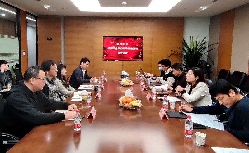 西湖區(qū)商務局領導調研西湖小貸